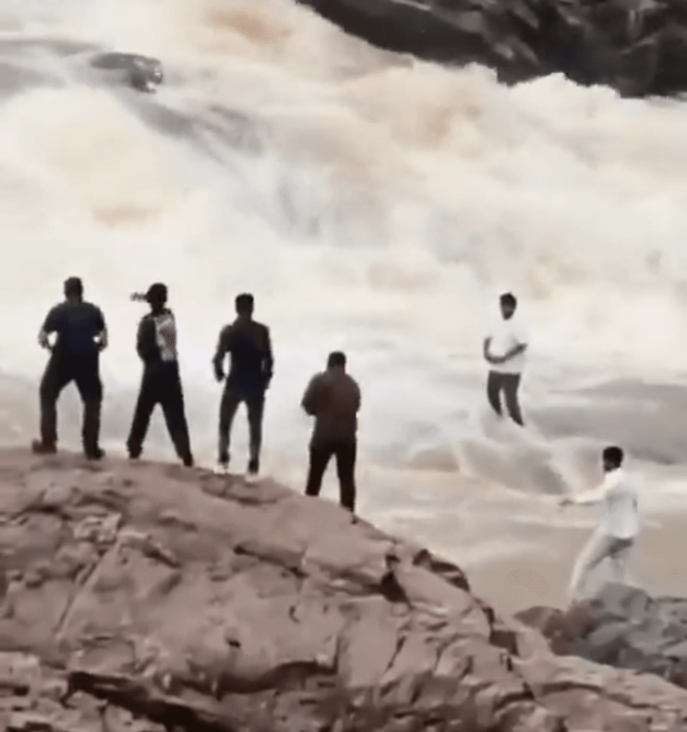 Footage of the incident