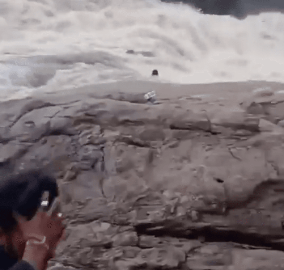 Footage of the incident