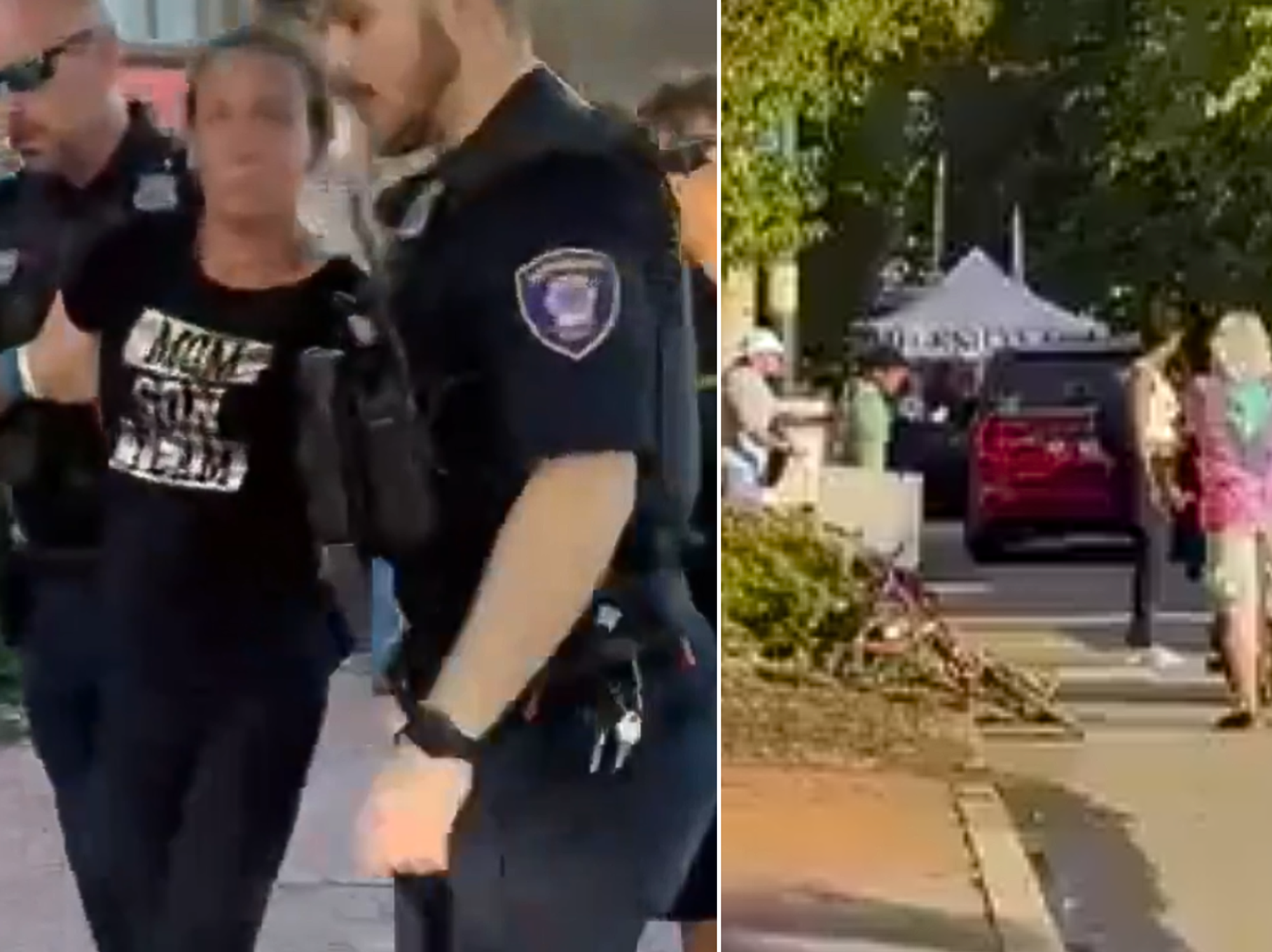 Footage of the incident