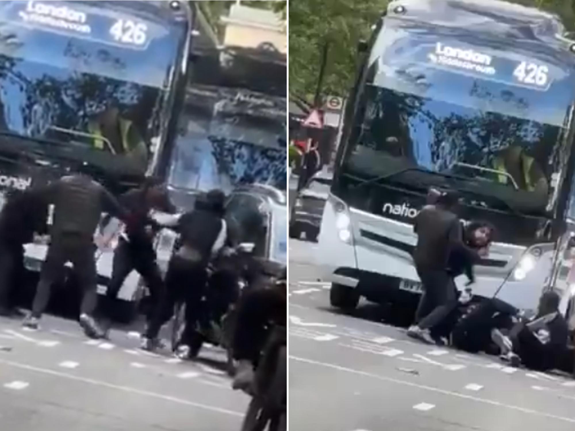 Footage of the incident