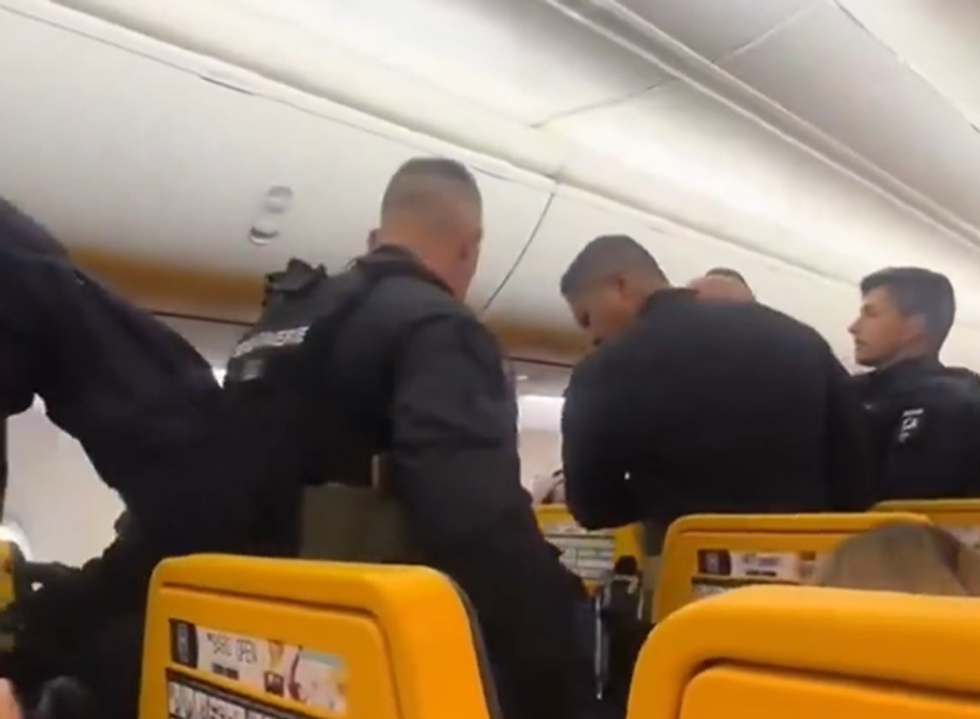 Footage of the incident