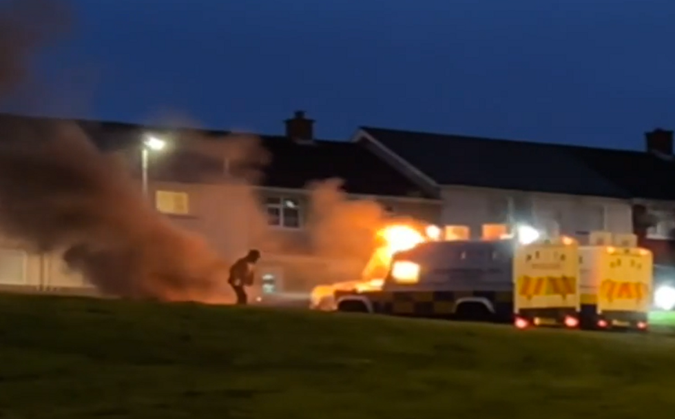 Footage of the riot