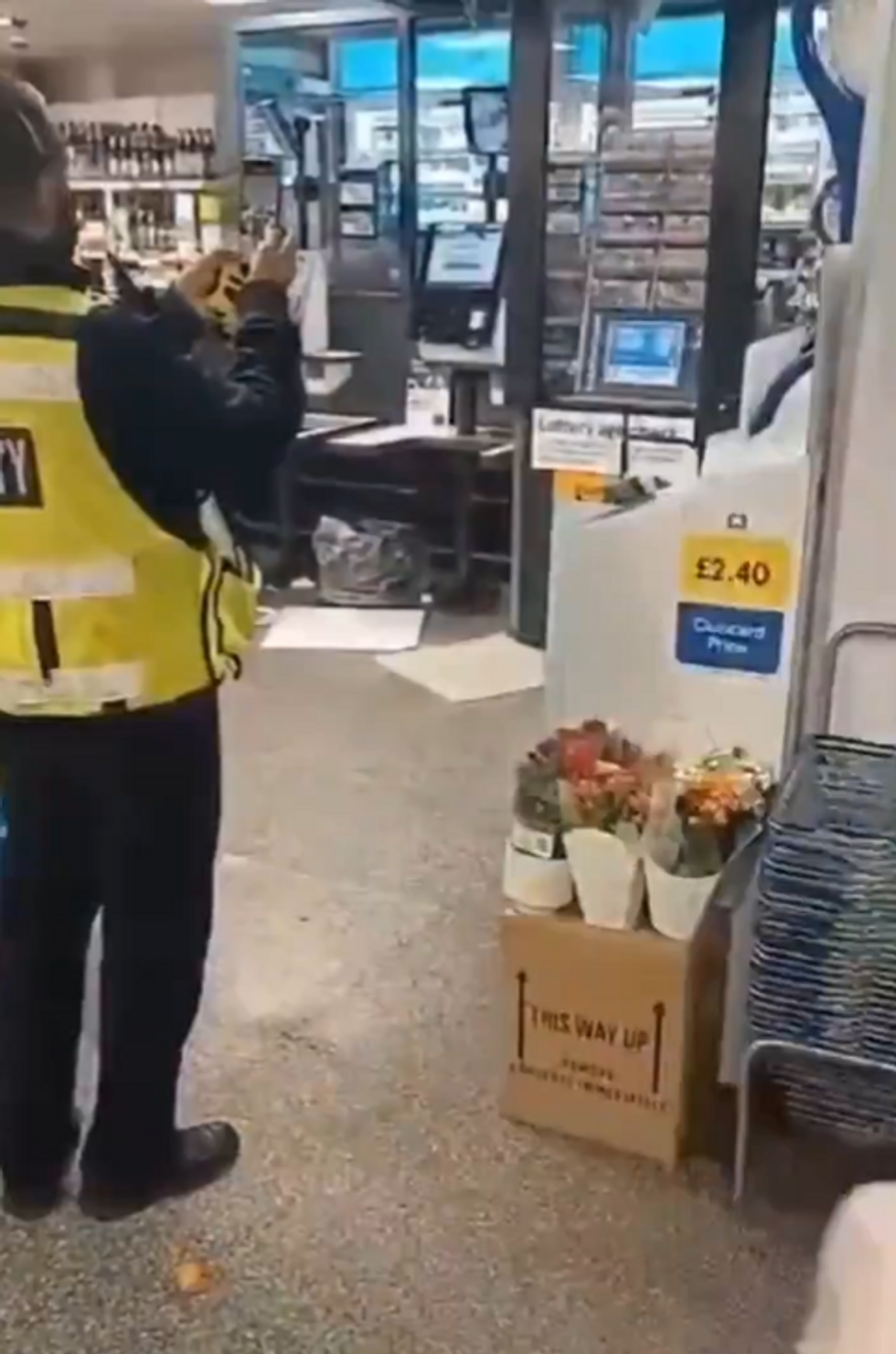 Footage of the theft