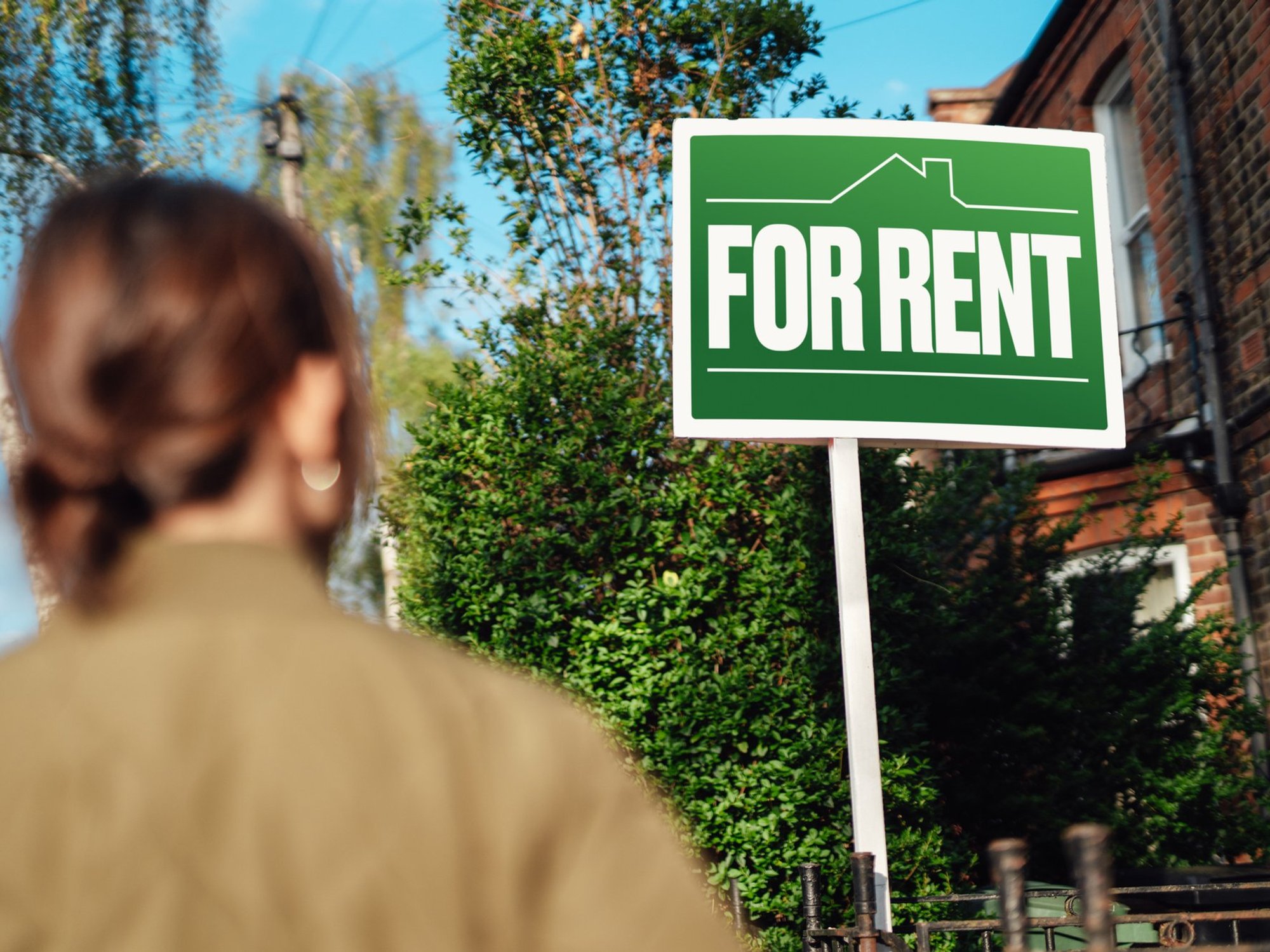 For rent sign
