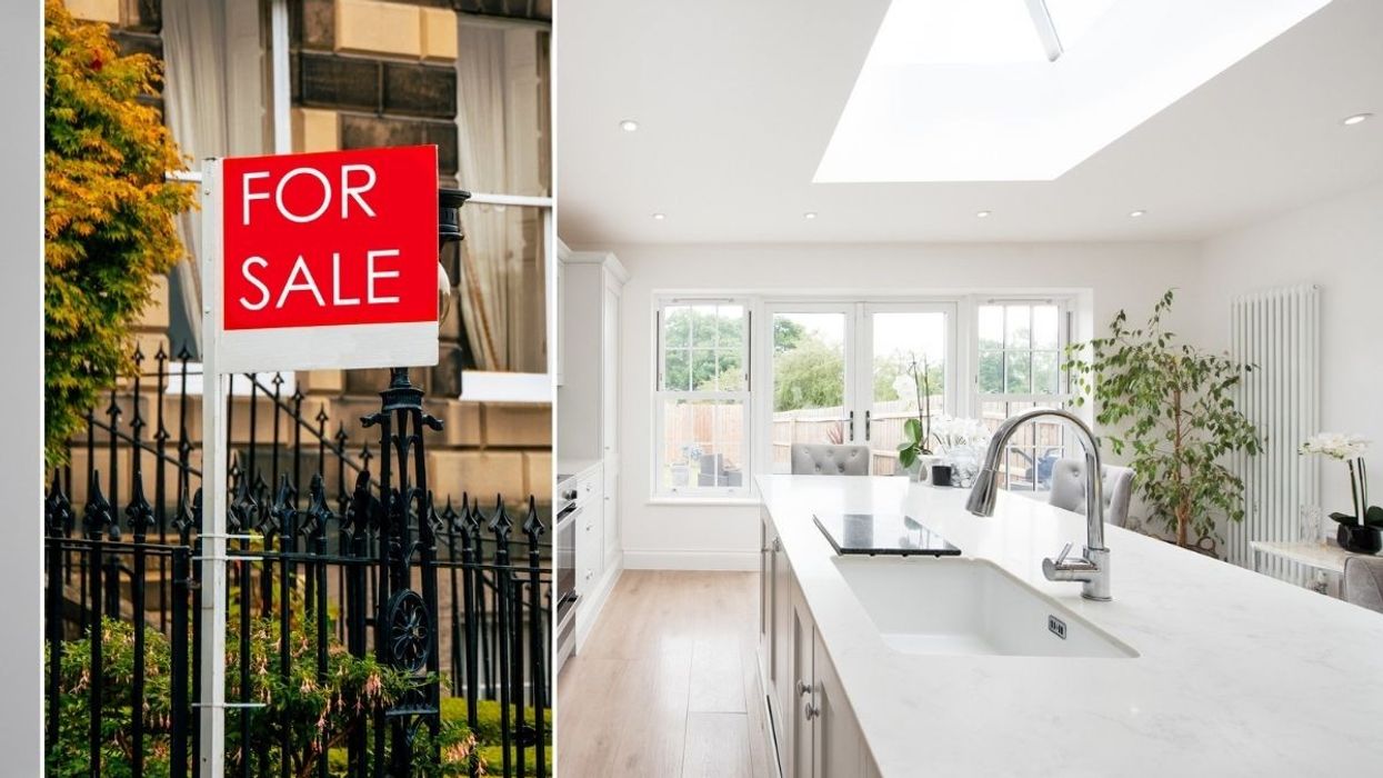 For sale sign / Kitchen