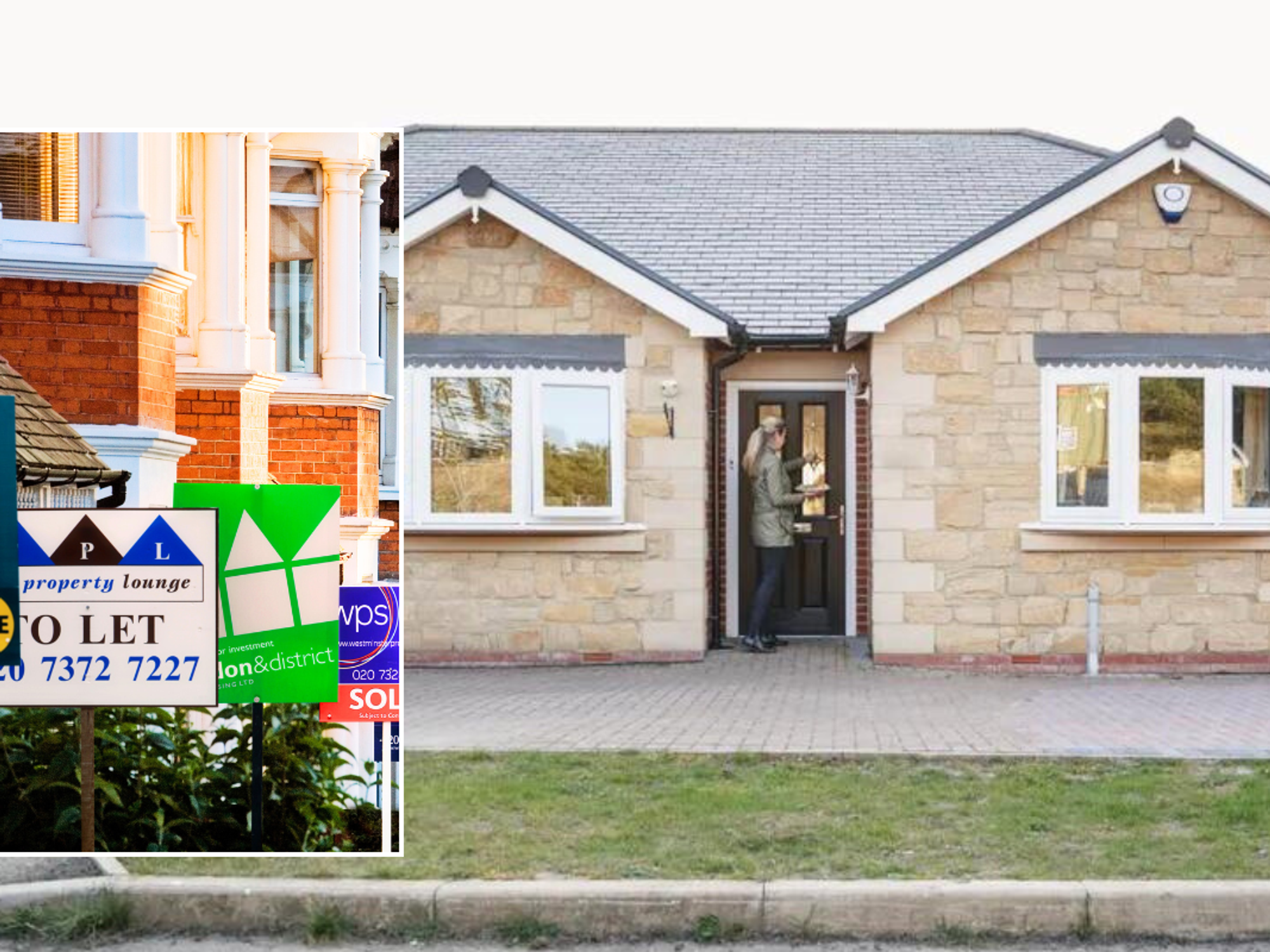 For sale signs / bungalow