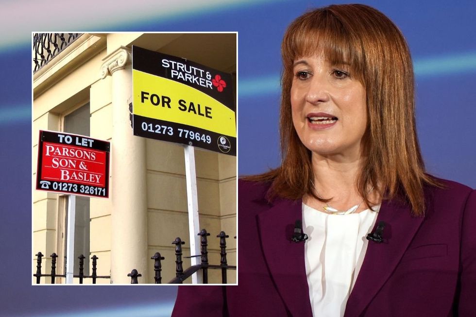 For sale signs / Rachel Reeves speaking at the Regional Investment Summit