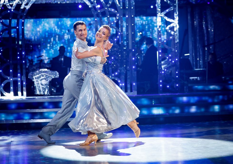 For use in UK, Ireland or Benelux countries only Undated BBC handout photo of Gorka Marquez and Helen Skelton during the live show of Strictly Come Dancing on BBC1. Issue date: Saturday December 17, 2022.