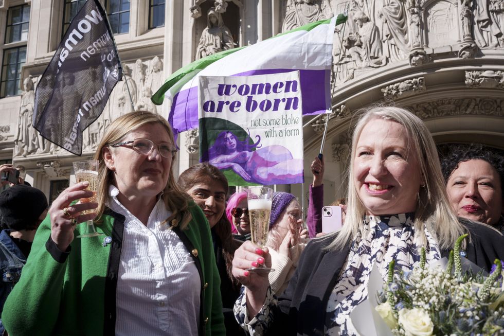 For Women Scotland celebrating Supreme Court victory in 2025