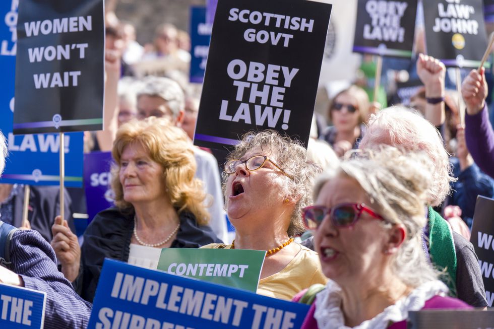 For Women Scotland protest