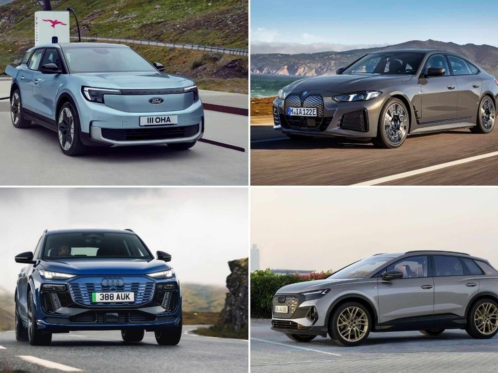 Ford Explorer, BMW i4, Audi Q4 e-tron and Audi Q6 e-tron