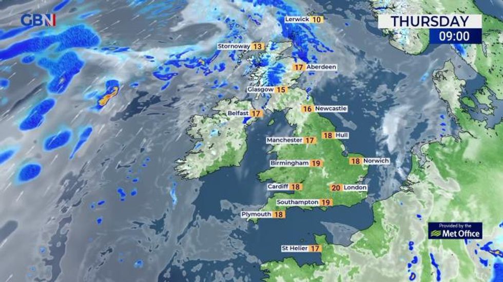 UK weather: Fine and warm away from the northwest