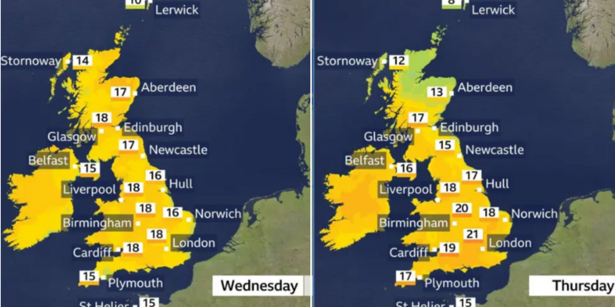 NextImg:UK weather: Britain could see hottest day of the year next week as temperatures rocket to 22C