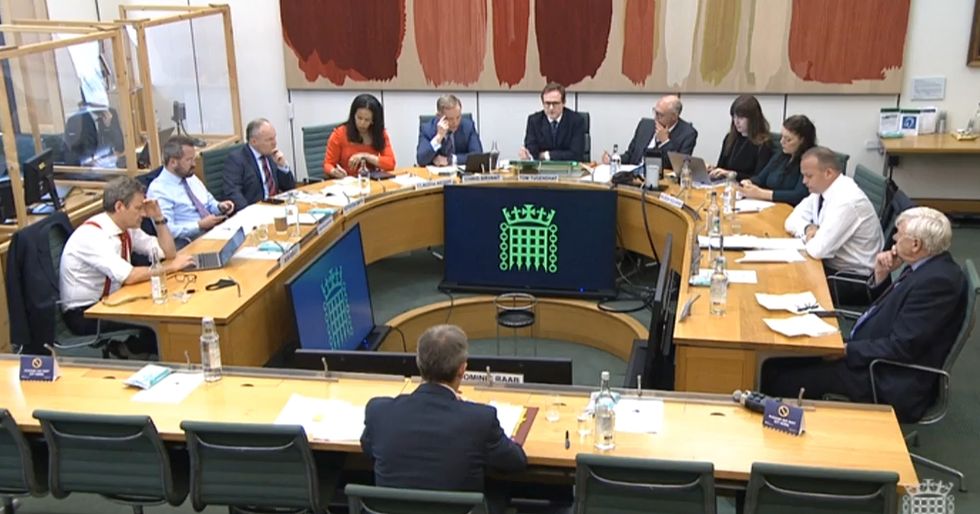 Foreign Secretary Dominic Raab giving evidence to the Commons Foreign Affairs Committee in London, about the Government's handling of the Afghanistan crisis. Picture date: Wednesday September 1, 2021.