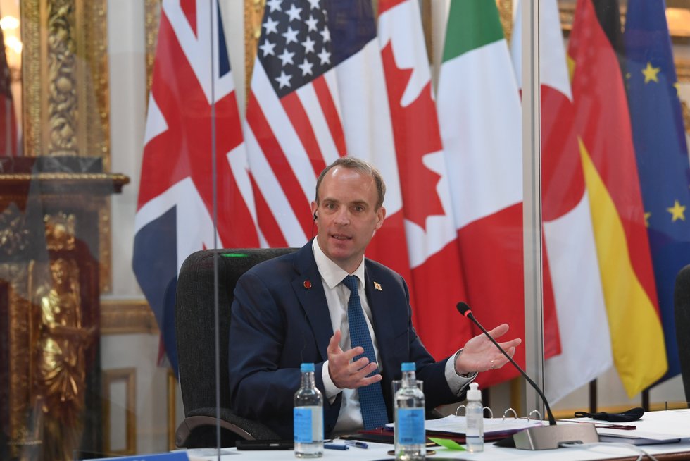 Foreign Secretary Dominic Raab is to speak at the Global Coalition Against Daesh today