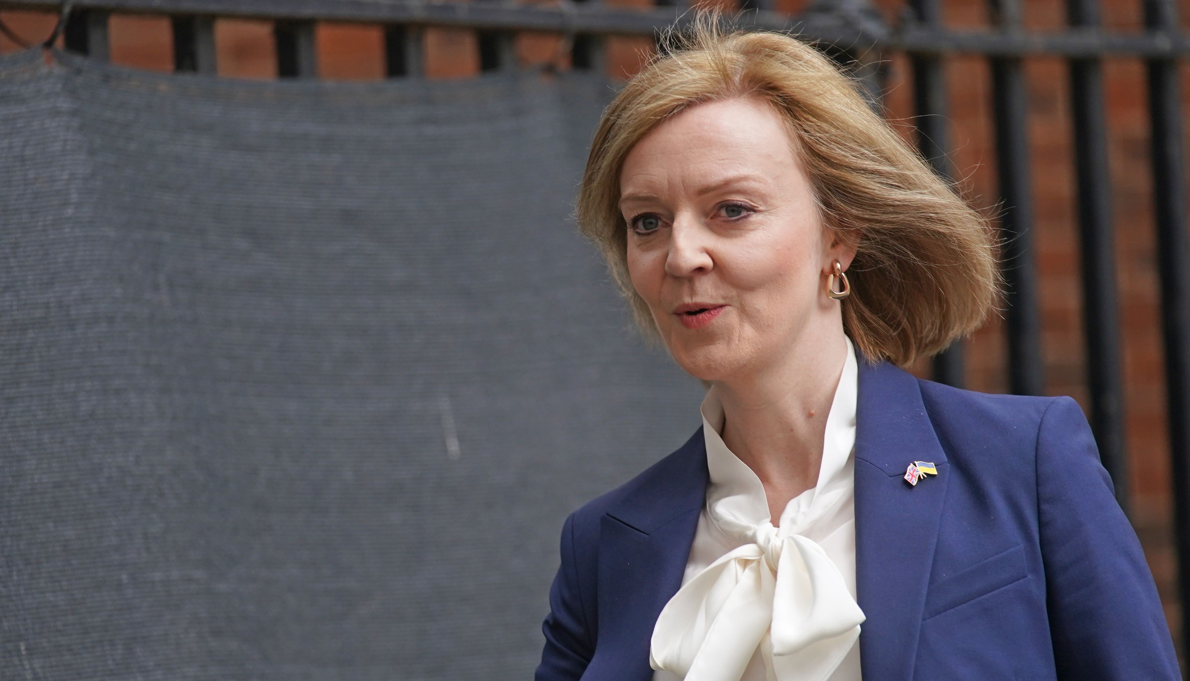 Foreign Secretary Liz Truss leaving 10 Downing Street, London, following a Cabinet meeting. Picture date: Tuesday April 19, 2022.