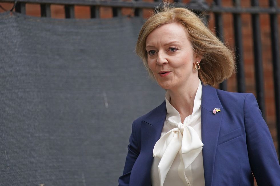 Foreign Secretary Liz Truss leaving 10 Downing Street, London, following a Cabinet meeting. Picture date: Tuesday April 19, 2022.