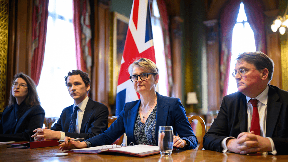 Foreign Secretary Yvette Cooper foreign meeting