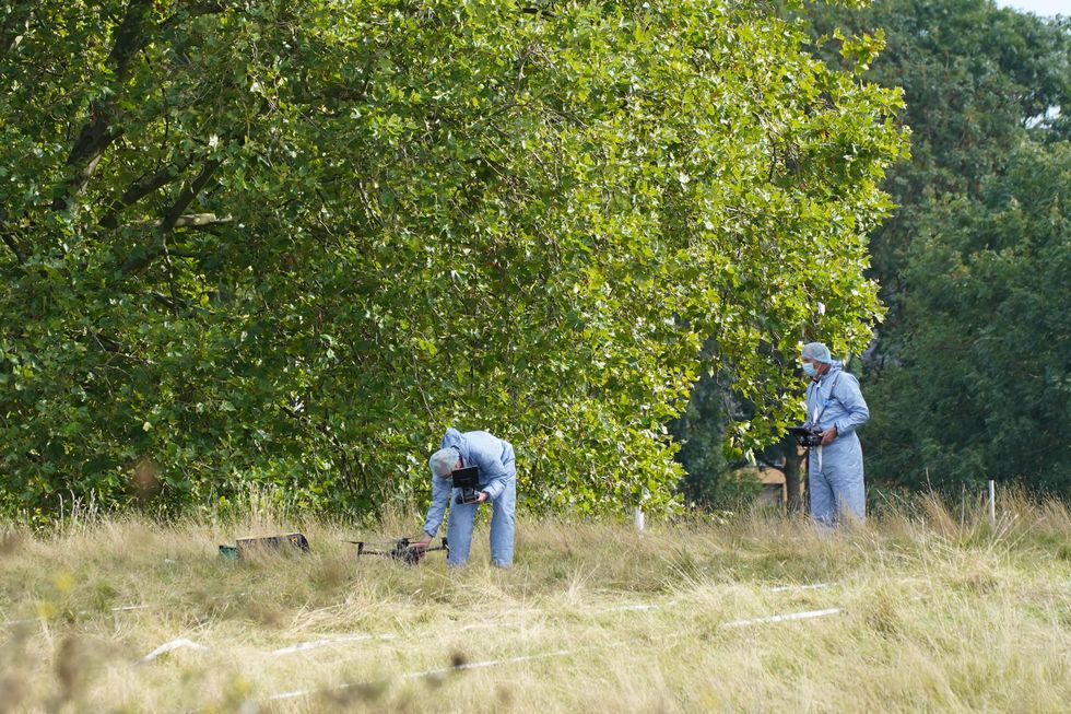 Forensic Officers in Cator Park, Kidbrooke, south London