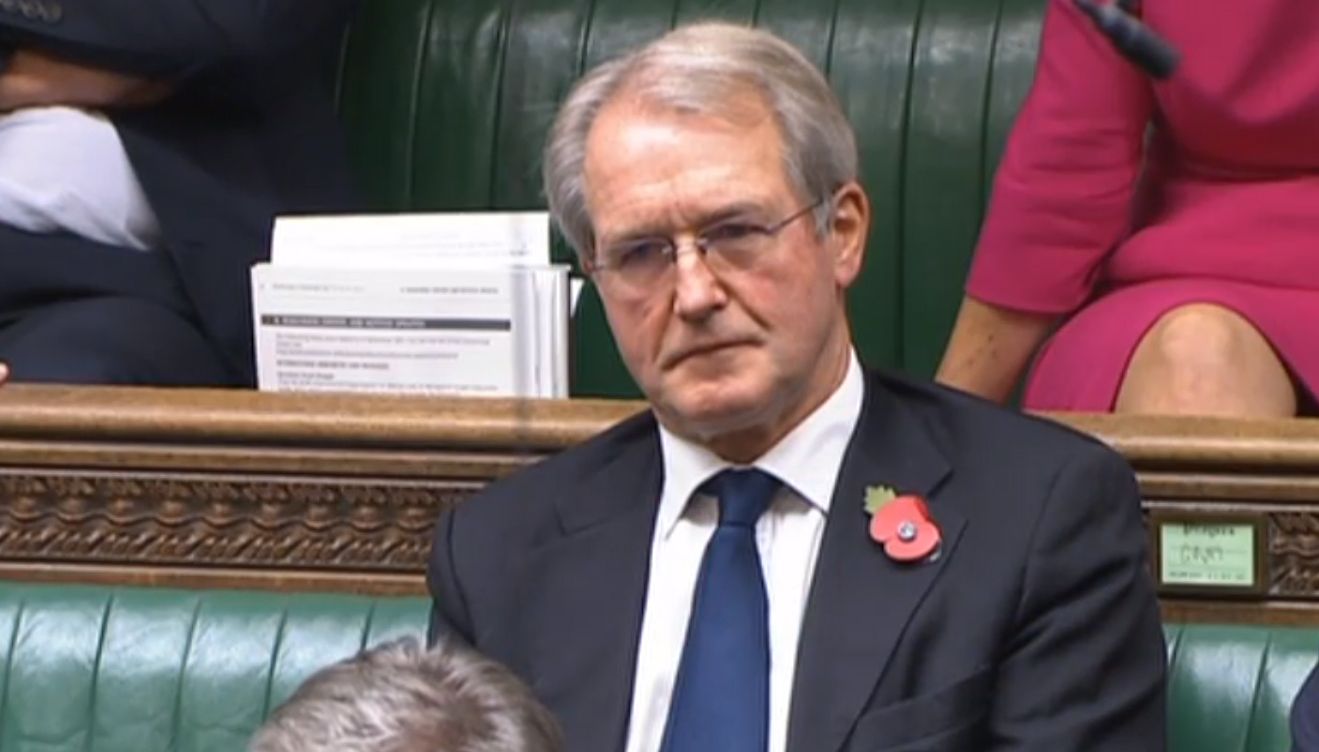 Former Cabinet minister Owen Paterson in the House of Commons, London, as MPs debated an amendment calling for a review of his case after he received a six-week ban from Parliament over an %22egregious%22 breach of lobbying rules.