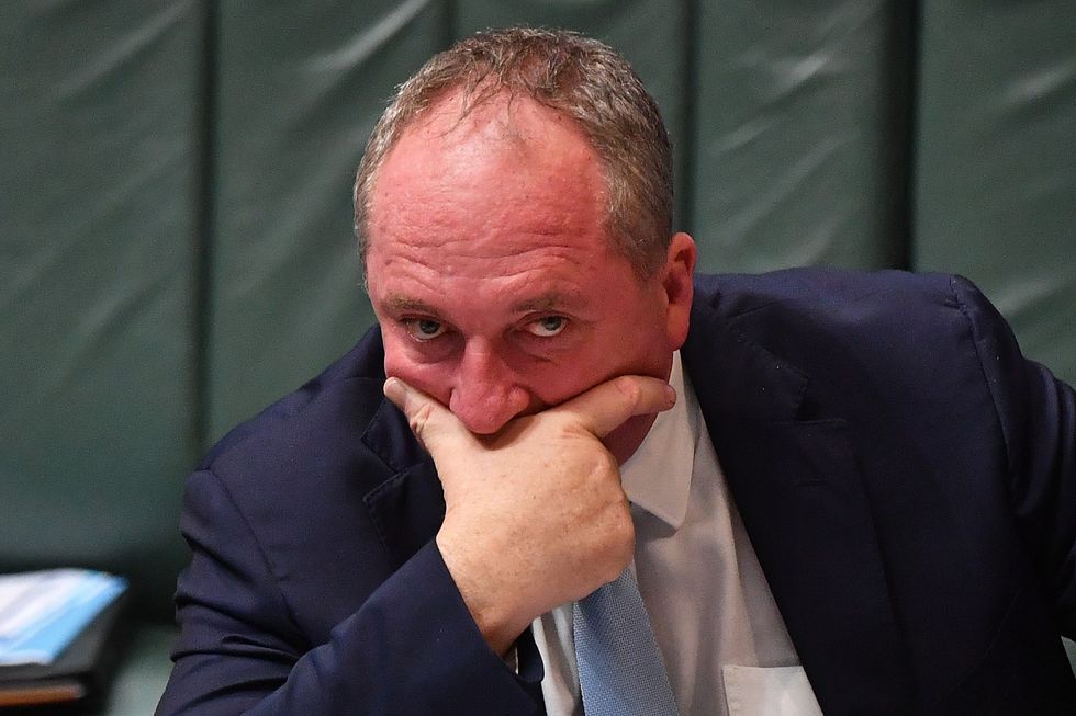 Former Deputy Prime Minister Barnaby Joyce during Question Time in the House of Representatives at Parliament House