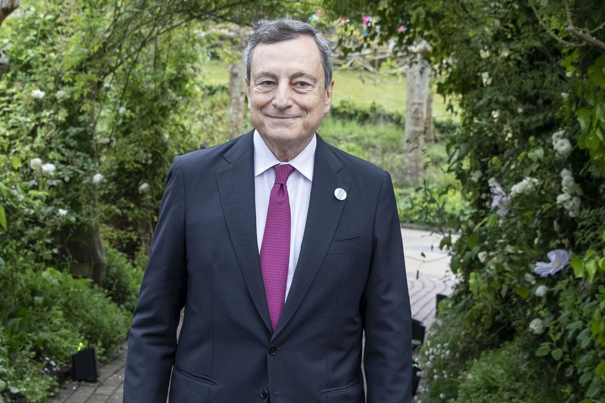 Former European Central Bank (ECB) president Mario Draghi in pictures