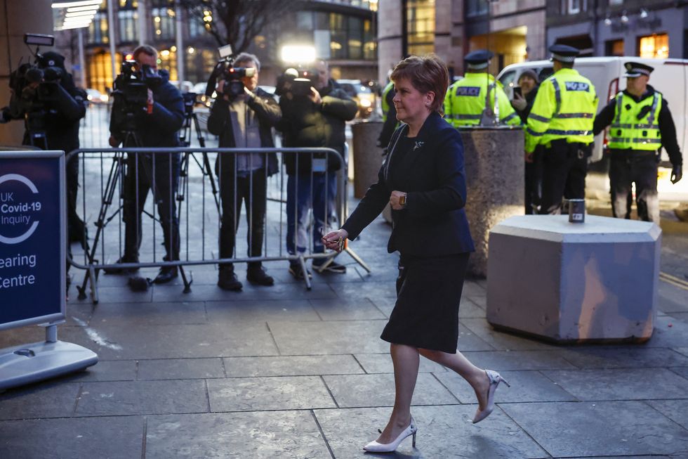 : Former First Minister of Scotland Nicola Sturgeon arrives for the UK Covid inquiry the Edinburgh International Conference Centre