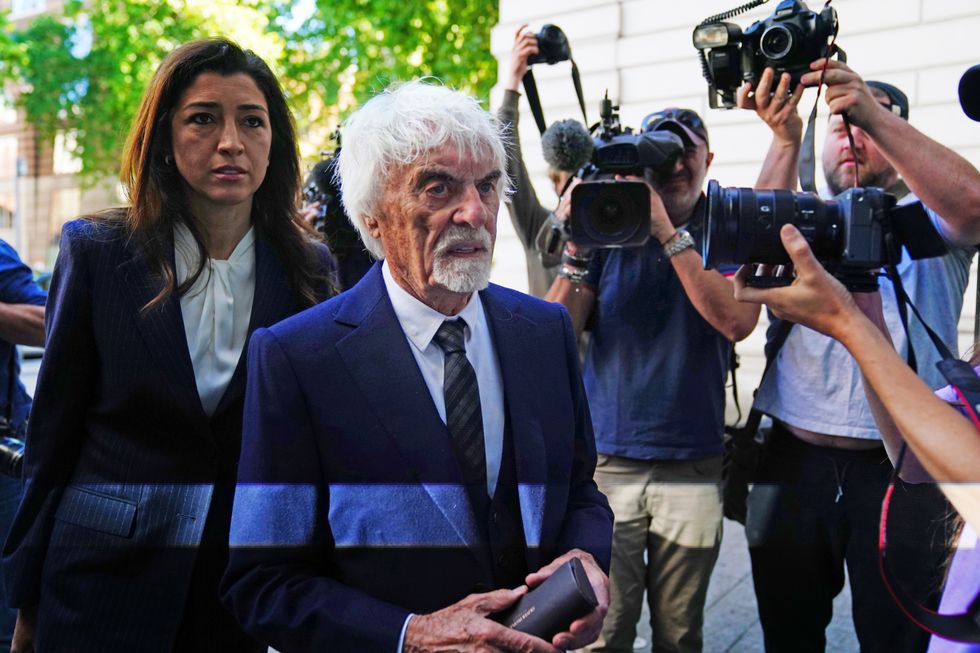 Former Formula One boss Bernie Ecclestone arriving at Westminster Magistrates' Court, London