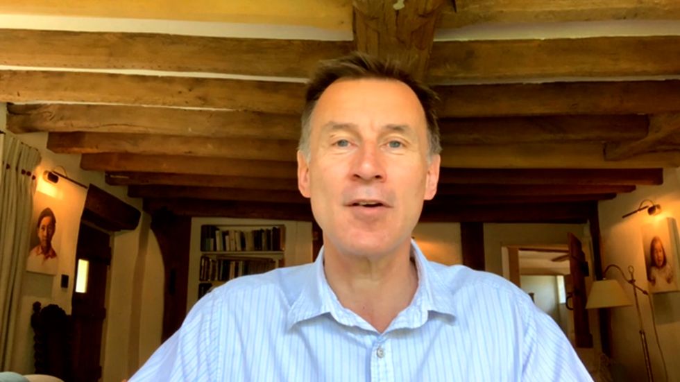 Former Health Secretary Jeremy Hunt was speaking to Esther McVey and Philip Davies