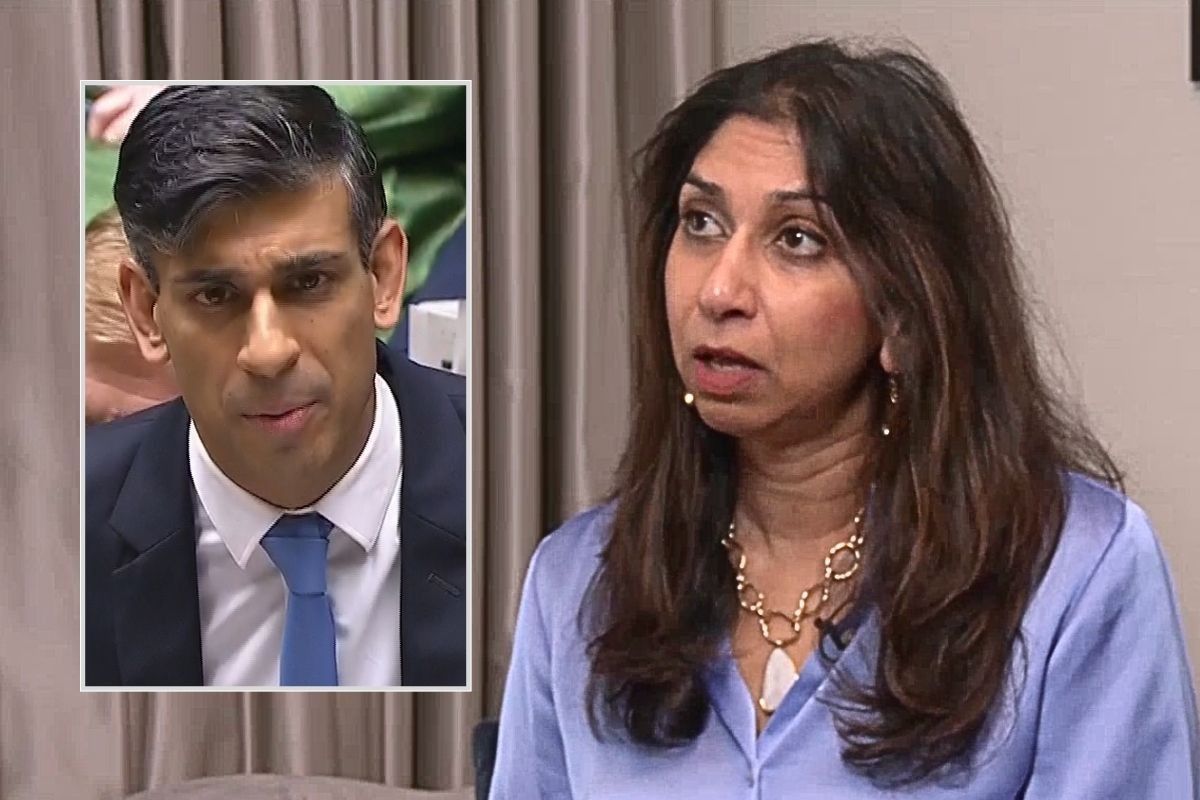 Former Home Secretary Suella Braverman voted against Rishi Sunak's Rwanda Bill.