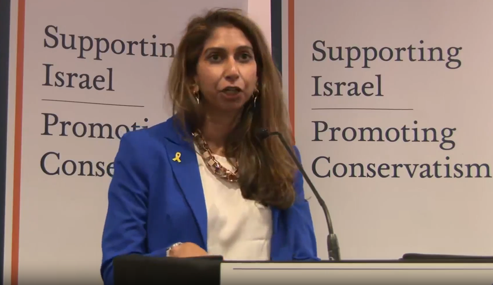 Former Home Secretary Suella Braverman