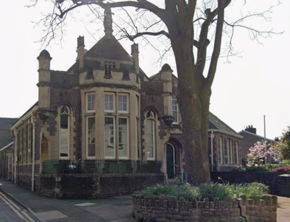 Former library in Abergavenny