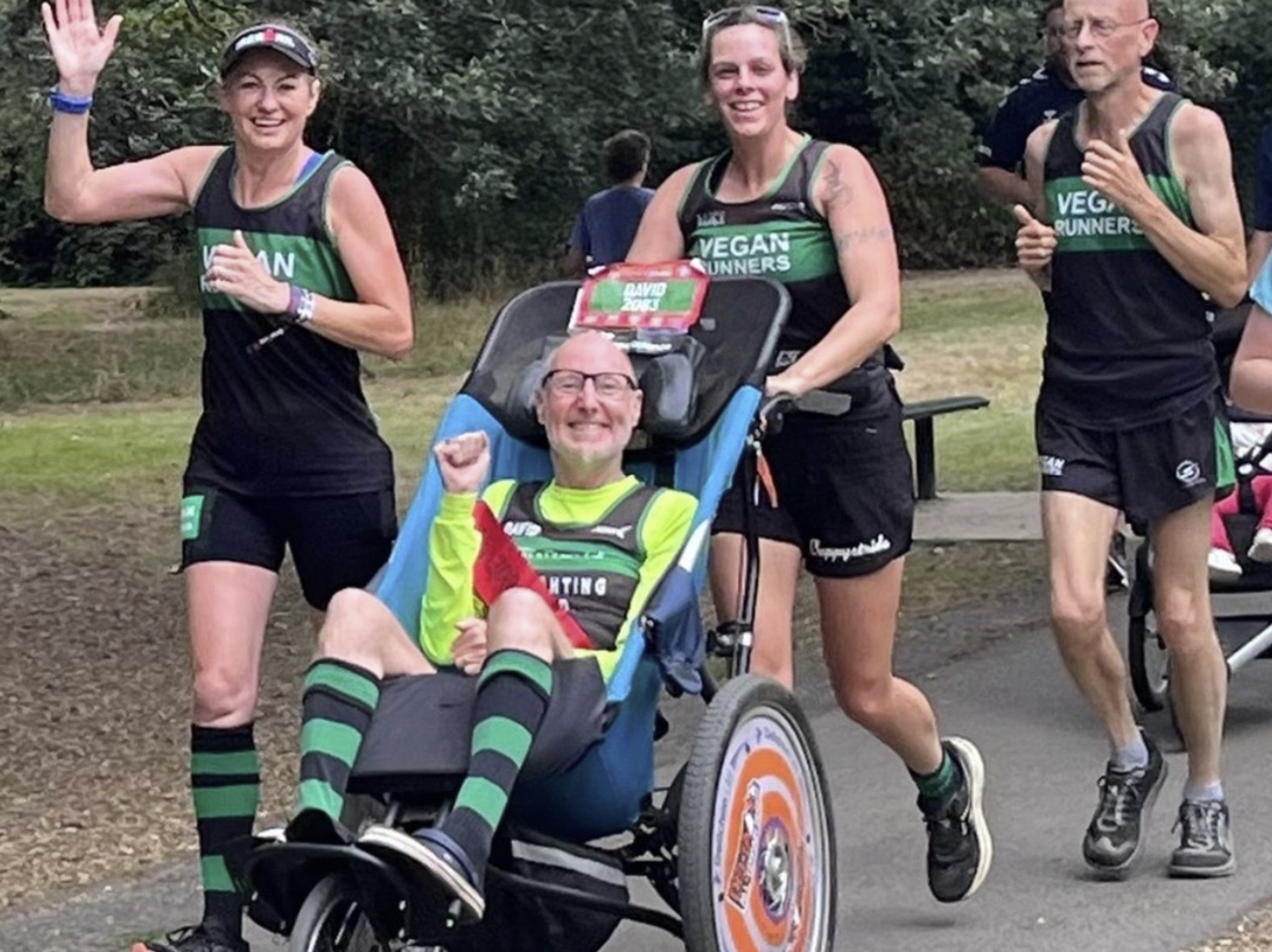 Former marathon runner David Baker and his team
