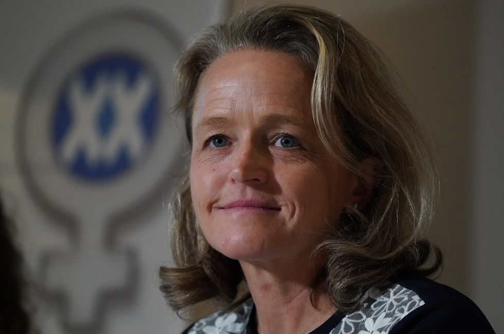 Former Olympic athlete Mara Yamauchi speaks about the importance of maintaining female sporting categories at both elite and grassroots levels and concerns about the potential impact of the Gender Recognition Act (GRA) reform, at the Macdonald Hotel in Edinburgh. Picture date: Thursday June 16, 2022.