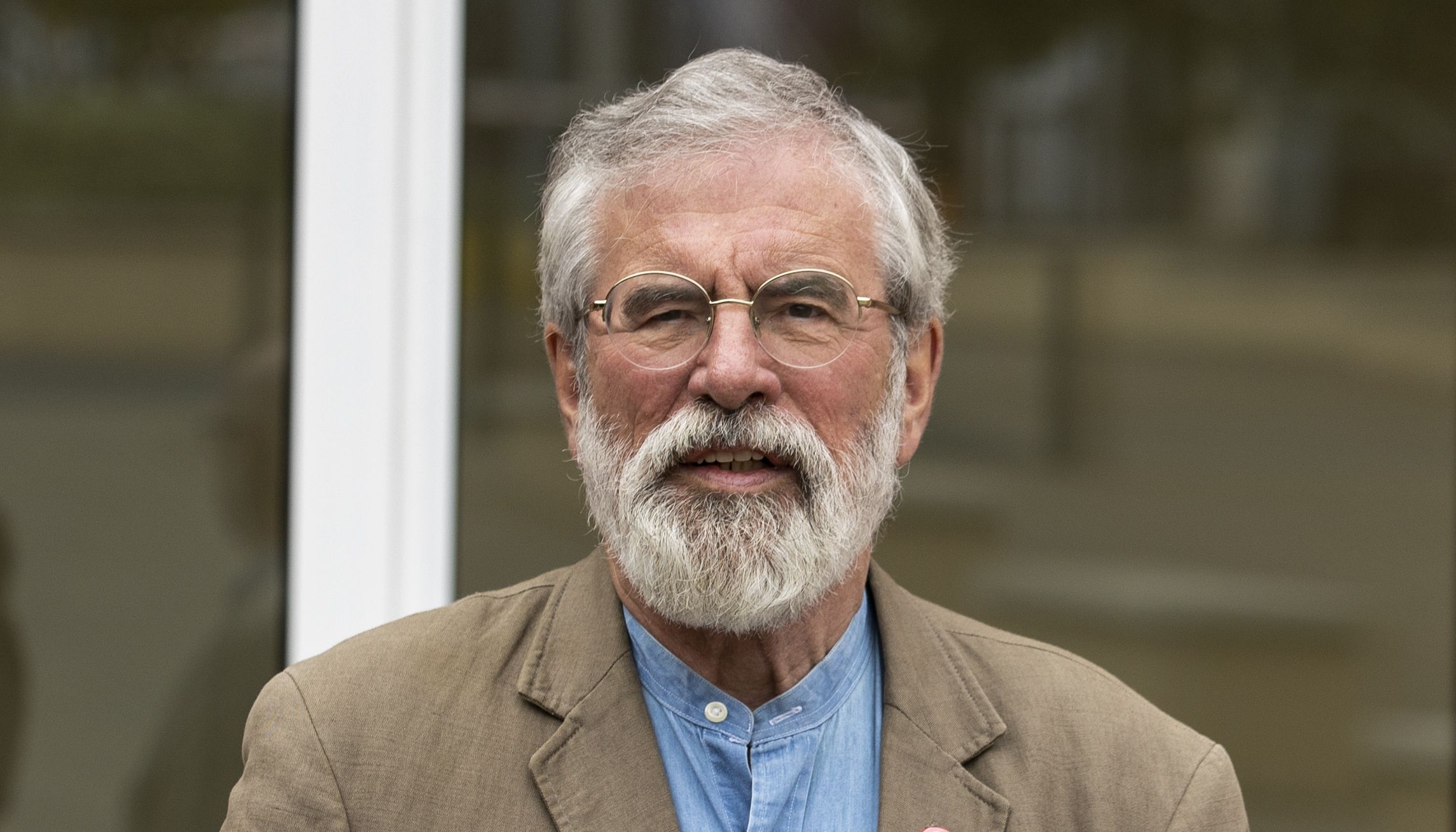 Former Sinn Fein President Gerry Adams attending the launch of Feile an Phobail, also known as the West Belfast Festival at St Mary's College, Belfast.