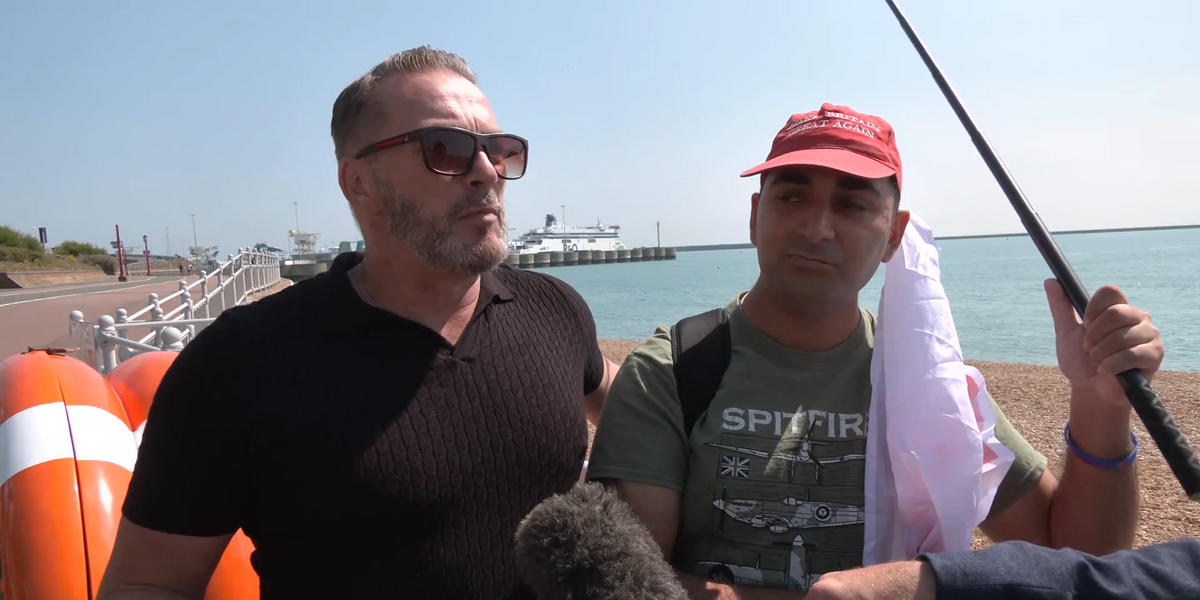 NextImg:'We are called the aggressors, but they are surrounding us!' Four people surrounded in Dover by counter-protestors