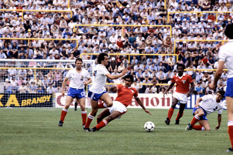 France and Kuwait faced one another at the 1982 World Cup in Spain