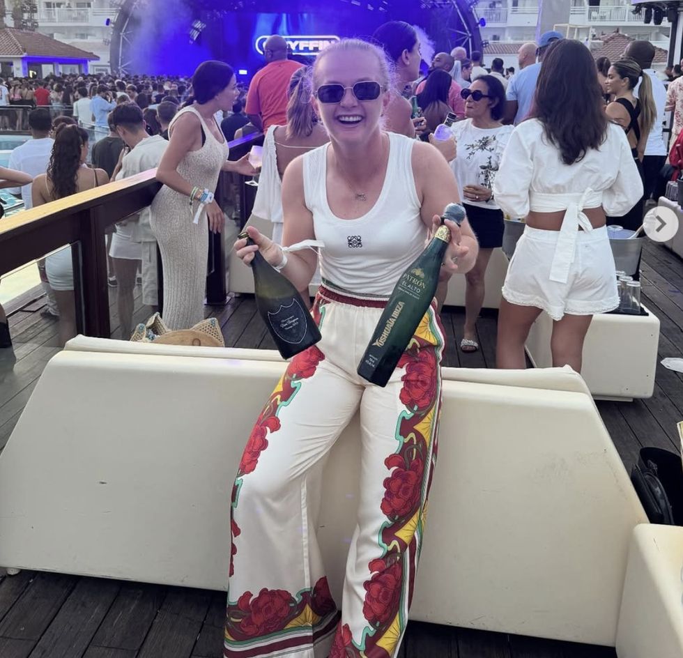 Francesca Jones recently went on holiday to Ibiza