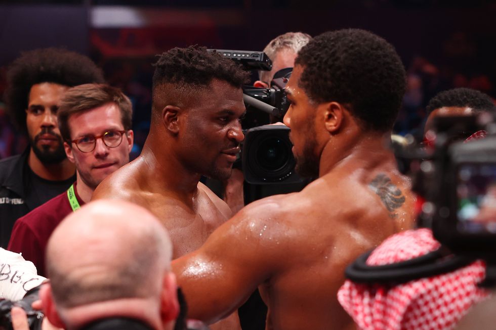 Francis Ngannou and Anthony Joshua