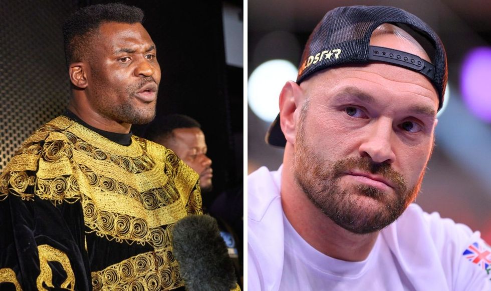 Francis Ngannou and Tyson Fury