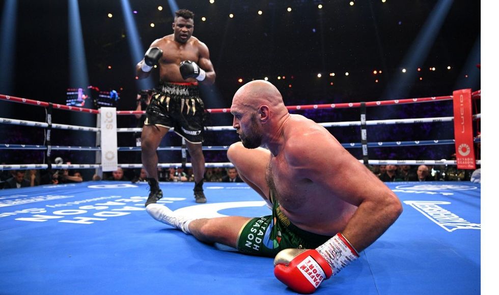 Francis Ngannou knocked down Tyson Fury in their first last year