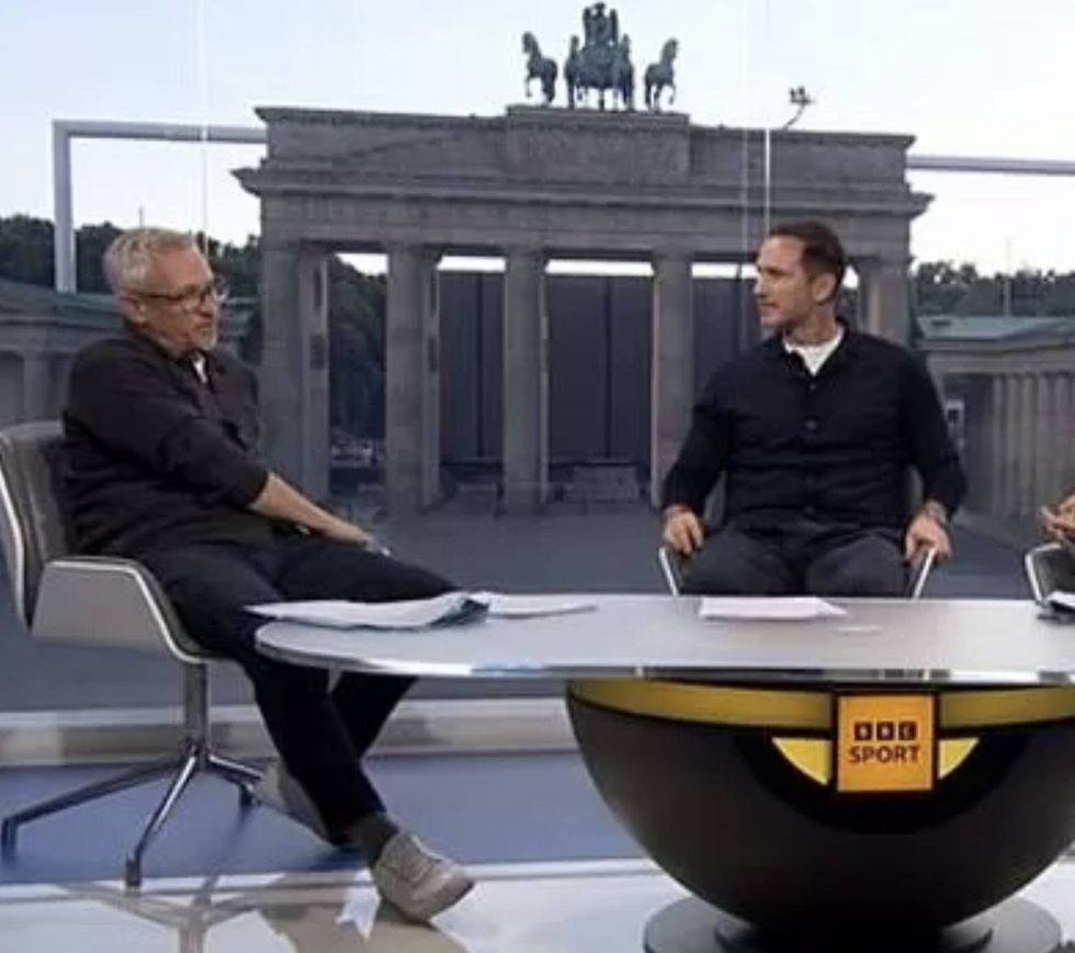 Frank Lampard then appeared to give Gary Lineker a death stare