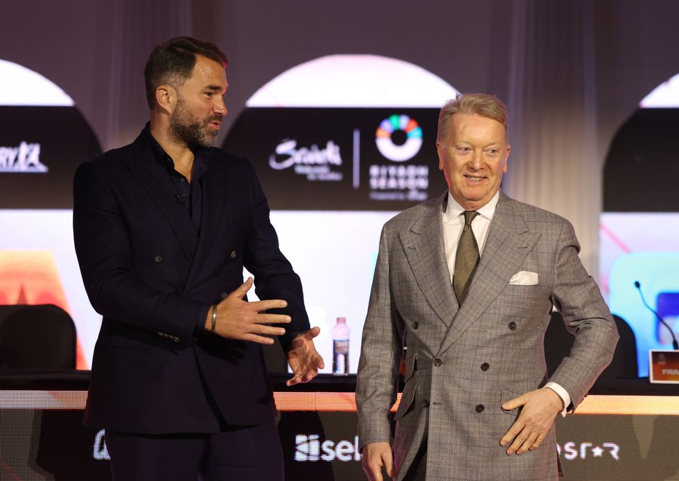 Frank Warren and Eddie Hearn disagreed about Tyson Fury and Anthony Joshua fighting