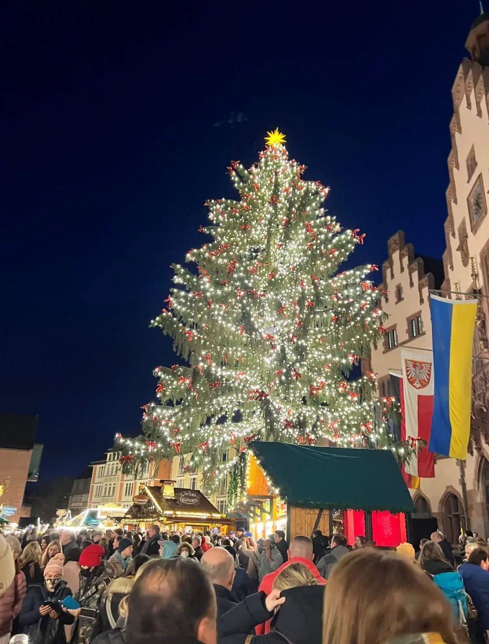 Frankfurt Christmas Market tree