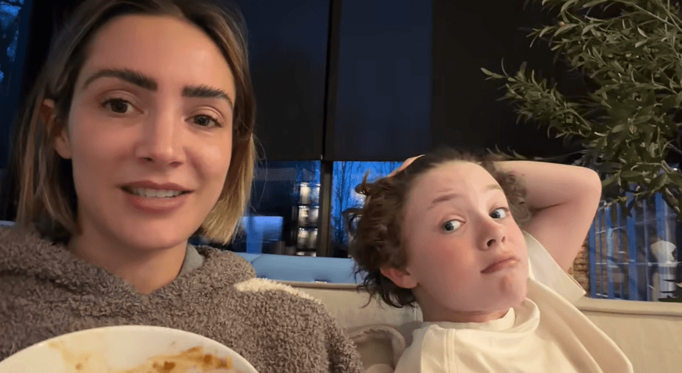 Frankie Bridge and son, Carter