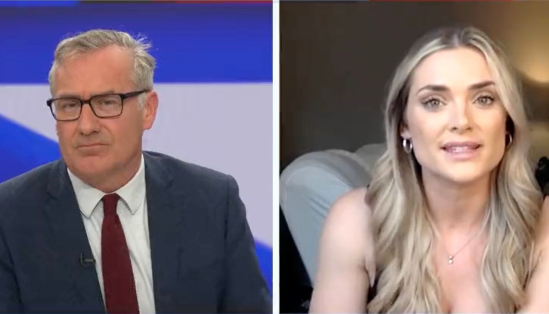 Frankie Clarke speaking to Colin Brazier