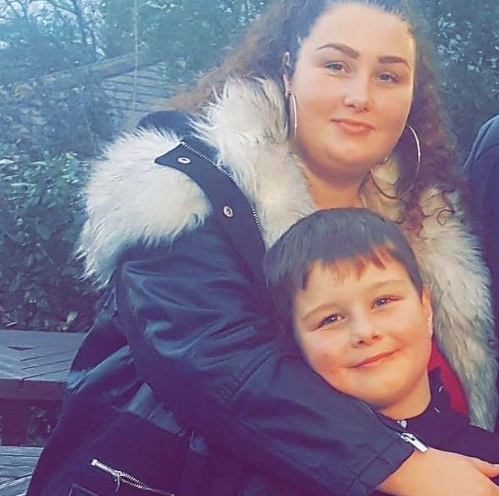 Frankie with his mother Tawnee