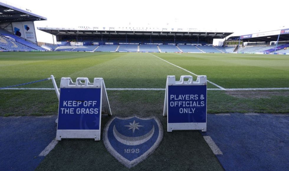 Fratton Park was plunged into darkness