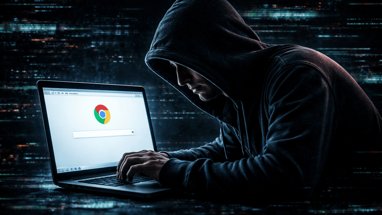 Fraudster using Google Chrome