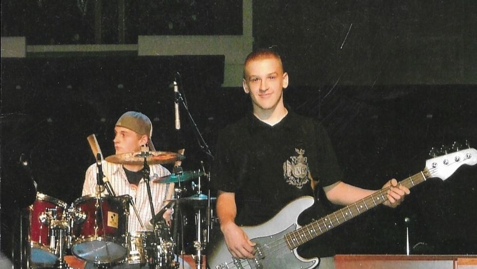 Freak accident: Pictures show that Joe Smith was an avid musician